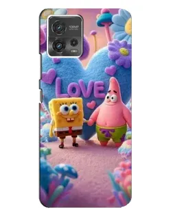 Чехол для Motorola MOTO G72 с картинкой «Губка Боб Патрик»