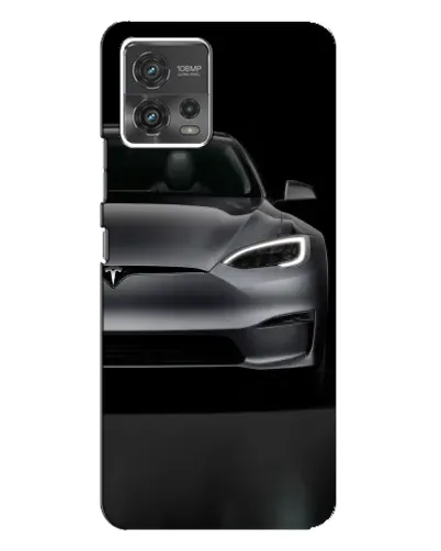 Чехол для Motorola MOTO G72 с картинкой «Tesla Model S Look»