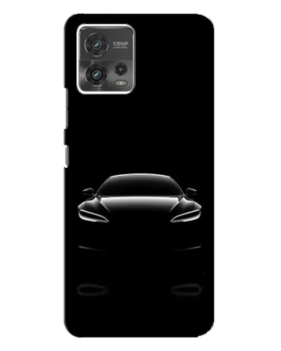 Чехол для Motorola MOTO G72 с картинкой «Силуэт Tesla Night»