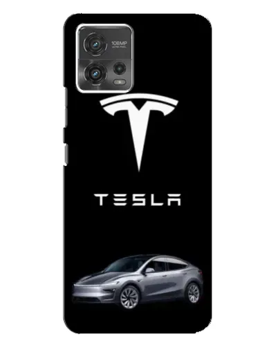 Чехол для Motorola MOTO G72 с картинкой «Tesla Model Y»