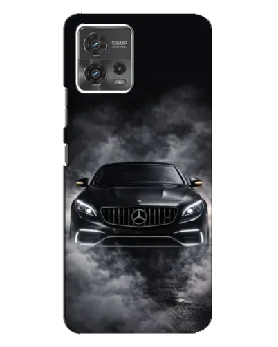 Чехол для Motorola MOTO G72 с картинкой «Mercedes в дыму» Чехол для Motorola MOTO G72 с картинкой «Mercedes в дыму»