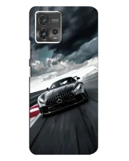 Чехол для Motorola MOTO G72 с картинкой «Гоночный Mercedes AMG»