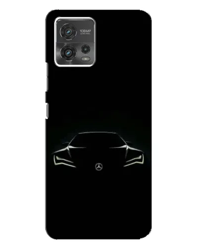 Чехол для Motorola MOTO G72 с картинкой «Mercedes — силуэт авто» Чехол для Motorola MOTO G72 с картинкой «Mercedes — силуэт авто»