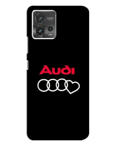 Чехол для Motorola MOTO G72 с картинкой «Логотип Audi Heart»