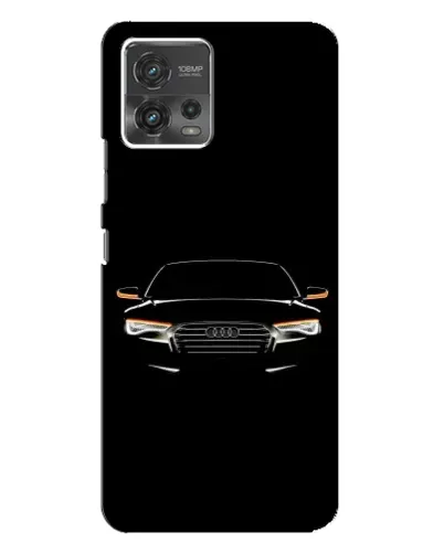 Чехол для Motorola MOTO G72 с картинкой «Audi — ночной контур»