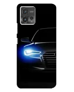 Чехол для Motorola MOTO G72 с картинкой «Неоновый взгляд Audi»