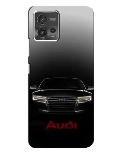 Чехол для Motorola MOTO G72 с картинкой «Audi — градиентный контур»