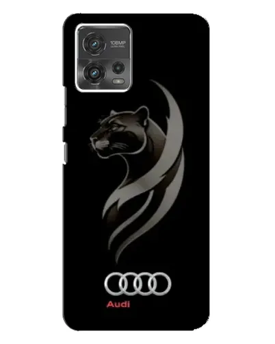 Чехол для Motorola MOTO G72 с картинкой «Графика — пантера и Audi»