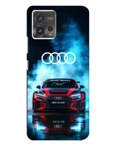 Чехол для Motorola MOTO G72 с картинкой «Audi Sport — неон»