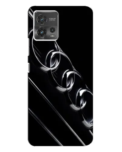 Чехол для Motorola MOTO G72 с картинкой «Audi — абстрактные кольца»