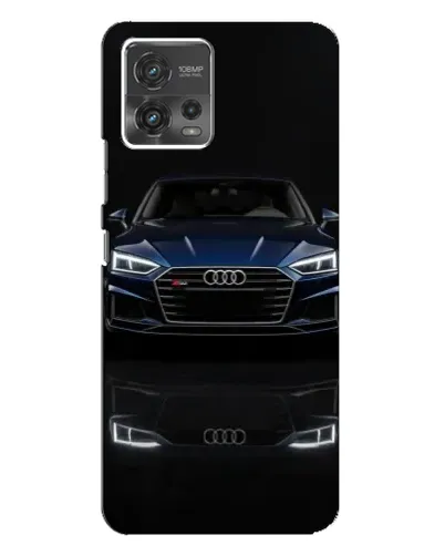 Чехол для Motorola MOTO G72 с картинкой «Audi — ночное отражение»