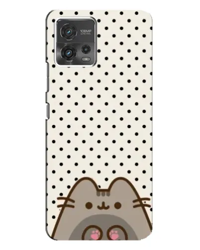 Чехол для Motorola MOTO G72 с картинкой «Пушин в горошек»