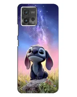 Чехол для Motorola MOTO G72 с картинкой «Стич на рассвете»