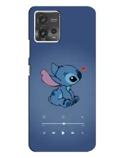 Чехол для Motorola MOTO G72 с картинкой «Музыкальный Stitch»