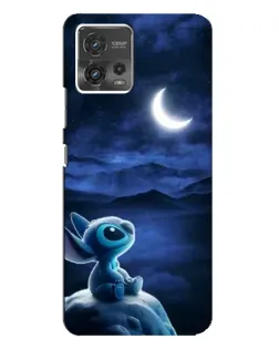 Чехол для Motorola MOTO G72 с картинкой «Лунная ночь Стича»