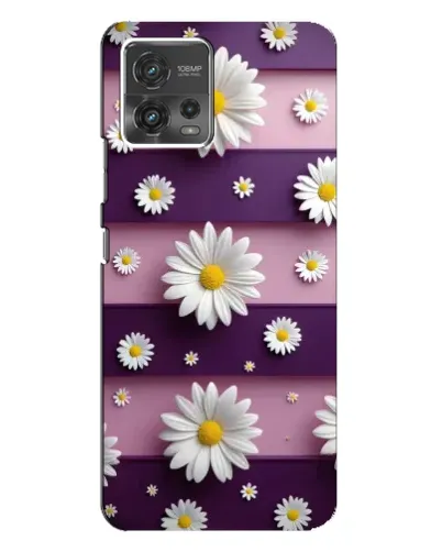 Чехол для Motorola MOTO G72 с картинкой «Ромашки на фиолетовом» Чехол для Motorola MOTO G72 с картинкой «Ромашки на фиолетовом»