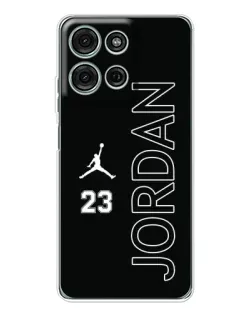 Чехол для Motorola Moto G75 с картинкой «Jordan Vertical»