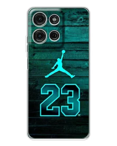 Чехол для Motorola Moto G75 с картинкой «Jordan Cyan 23» Чехол для Motorola Moto G75 с картинкой «Jordan Cyan 23»
