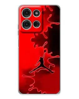 Чехол для Motorola Moto G75 с картинкой «Jordan Red Smoke»