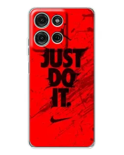 Чехол для Motorola Moto G75 с картинкой «Nike Just Do It»