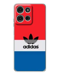 Чехол для Motorola Moto G75 с картинкой «Ретро блоки Adidas»