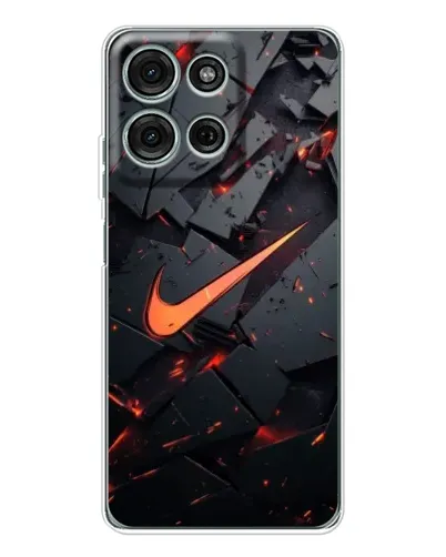 Чехол для Motorola Moto G75 с картинкой «Nike — эффект разломов» Чехол для Motorola Moto G75 с картинкой «Nike — эффект разломов»