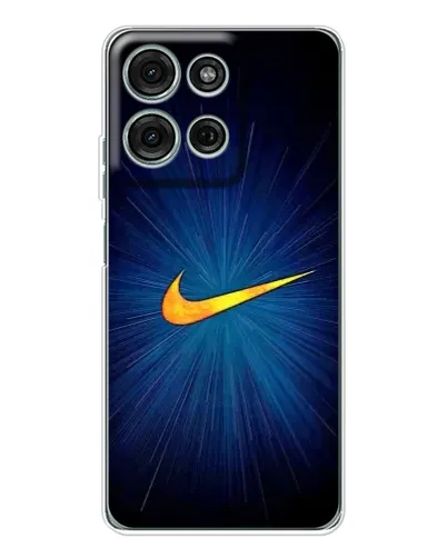 Чехол для Motorola Moto G75 с картинкой «Синий пульс Nike» Чехол для Motorola Moto G75 с картинкой «Синий пульс Nike»