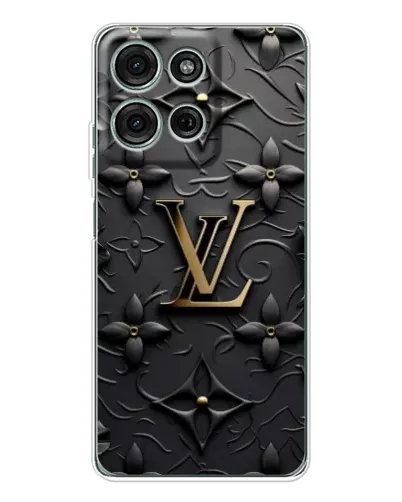 Чехол для Motorola Moto G75 с картинкой «Кожаная текстура LV»