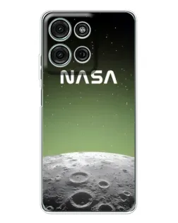 Чехол для Motorola Moto G75 с картинкой «NASA — лунный градиент» Чехол для Motorola Moto G75 с картинкой «NASA — лунный градиент»