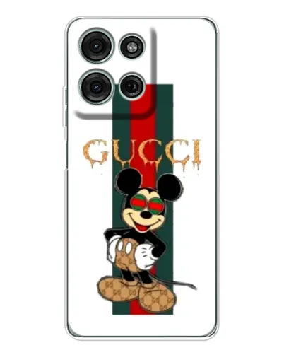 Чехол для Motorola Moto G75 с картинкой «Микки Маус Gucci — полосы» Чехол для Motorola Moto G75 с картинкой «Микки Маус Gucci — полосы»