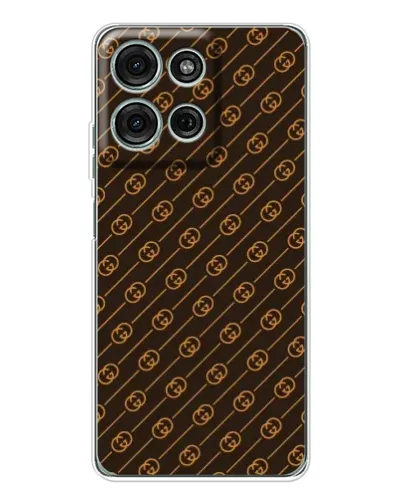 Чехол для Motorola Moto G75 с картинкой «Gucci — золотые диагонали» Чехол для Motorola Moto G75 с картинкой «Gucci — золотые диагонали»