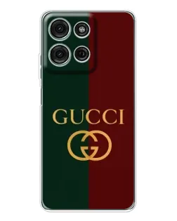 Чехол для Motorola Moto G75 с картинкой «Gucci — темно-зеленый градиент»