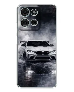 Чехол для Motorola Moto G75 с картинкой «BMW сквозь туман»