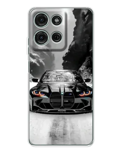 Чехол для Motorola Moto G75 с картинкой «BMW — акварельный дрифт» Чехол для Motorola Moto G75 с картинкой «BMW — акварельный дрифт»