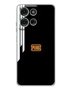 Чехол для Motorola Moto G75 с картинкой «PUBG — вертикальные линии»