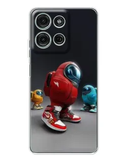 Чехол для Motorola Moto G75 с картинкой «Among Us — 3D стиль»