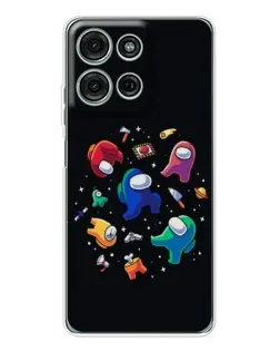 Чехол для Motorola Moto G75 с картинкой «Among Us космос»