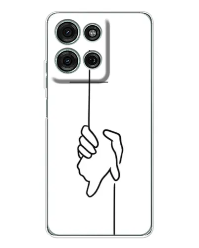 Чехол для Motorola Moto G75 с картинкой «Рука держит» Чехол для Motorola Moto G75 с картинкой «Рука держит»