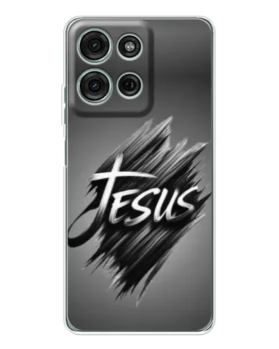 Чехол для Motorola Moto G75 с картинкой «Надпись Jesus Graffiti» Чехол для Motorola Moto G75 с картинкой «Надпись Jesus Graffiti»