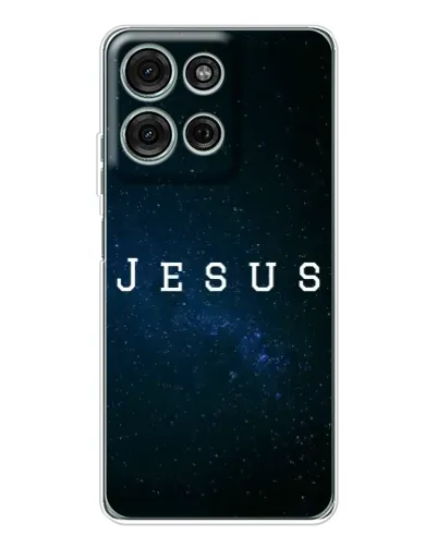 Чехол для Motorola Moto G75 с картинкой «Звездное небо Jesus» Чехол для Motorola Moto G75 с картинкой «Звездное небо Jesus»