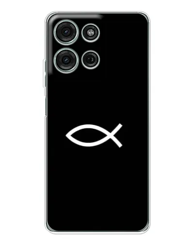 Чехол для Motorola Moto G75 с картинкой «Символ рыбы Jesus» Чехол для Motorola Moto G75 с картинкой «Символ рыбы Jesus»