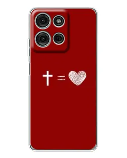 Чехол для Motorola Moto G75 с картинкой «Уравнение любви»