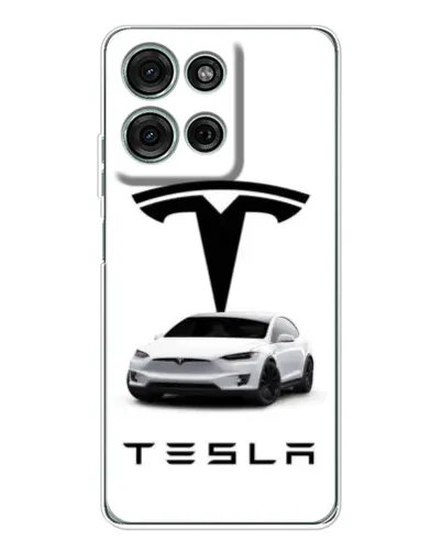 Чехол для Motorola Moto G75 с картинкой «Tesla White Style» Чехол для Motorola Moto G75 с картинкой «Tesla White Style»