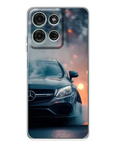 Чехол для Motorola Moto G75 с картинкой «Mercedes — ночной город» Чехол для Motorola Moto G75 с картинкой «Mercedes — ночной город»