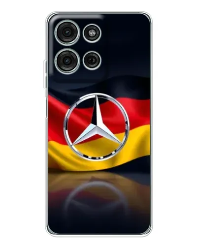 Чехол для Motorola Moto G75 с картинкой «Mercedes — флаг Германии» Чехол для Motorola Moto G75 с картинкой «Mercedes — флаг Германии»