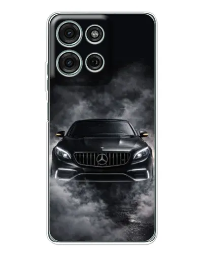 Чехол для Motorola Moto G75 с картинкой «Mercedes в дыму» Чехол для Motorola Moto G75 с картинкой «Mercedes в дыму»