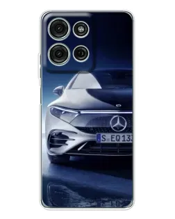 Чехол для Motorola Moto G75 с картинкой «Mercedes EQ — будущее»