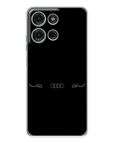 Чехол для Motorola Moto G75 с картинкой «Audi — световой подпись»
