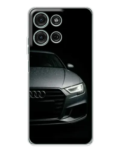 Чехол для Motorola Moto G75 с картинкой «Audi — детализация кузова»
