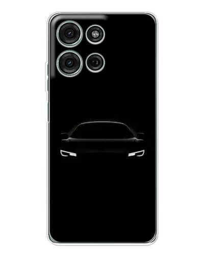 Чехол для Motorola Moto G75 с картинкой «Взгляд Audi в темноте»